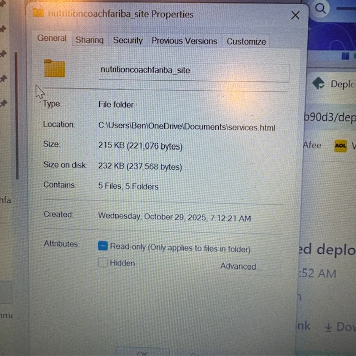 Image that's part of the gallery of images for the website